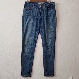 Levi's 711 Women's Skinny Jeans Mid Rise Blue Denim Size 29 JUNK  Stretched READ